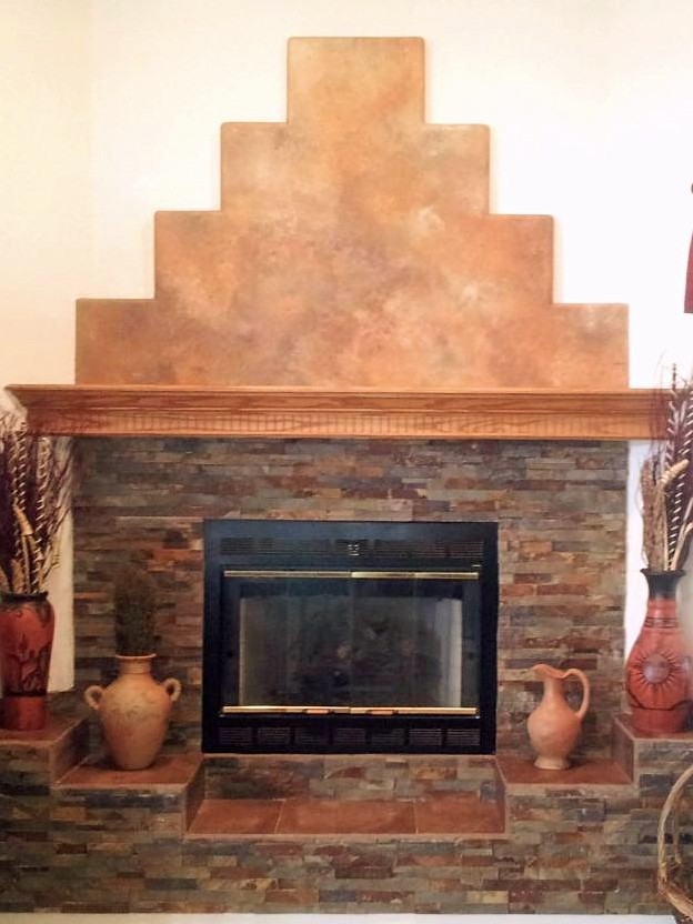 fireplace remodel southwestern